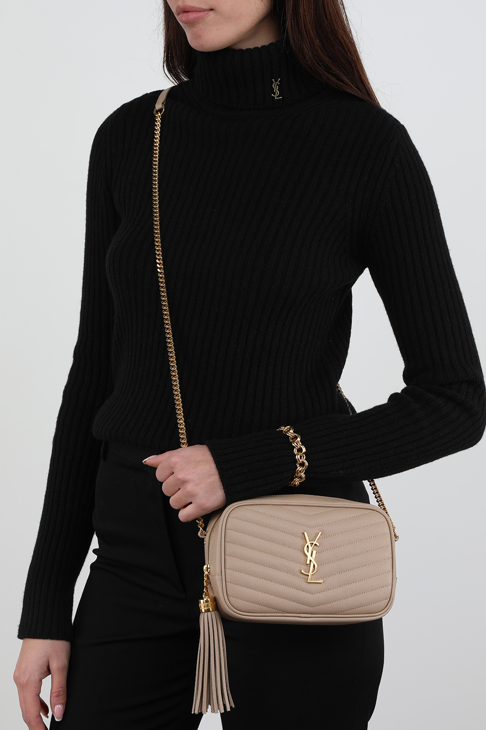 תיק צד מדגם לו בגוון בז'